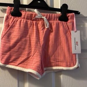 Vineyard Vines Pink Striped Shorts New Size 5/6 Pink White
